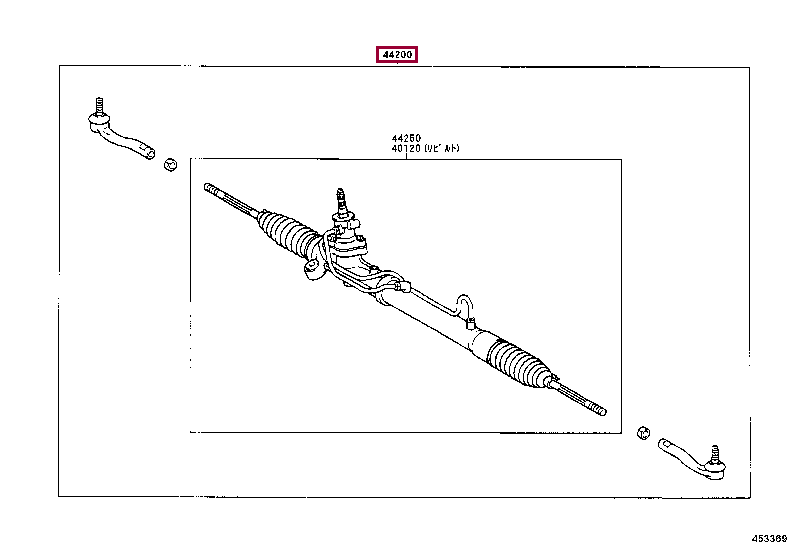 LINK ASSY, POWER STEERING 44200-52041 (номер toyota 4420052041)