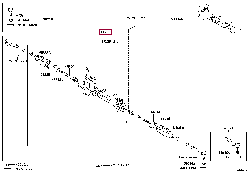 4420052300: LINK ASSY, POWER STEERING Тойота