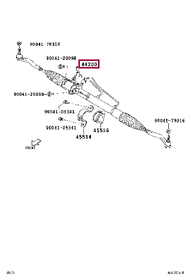 44200BZ041: LINK ASSY, POWER STEERING Тойота