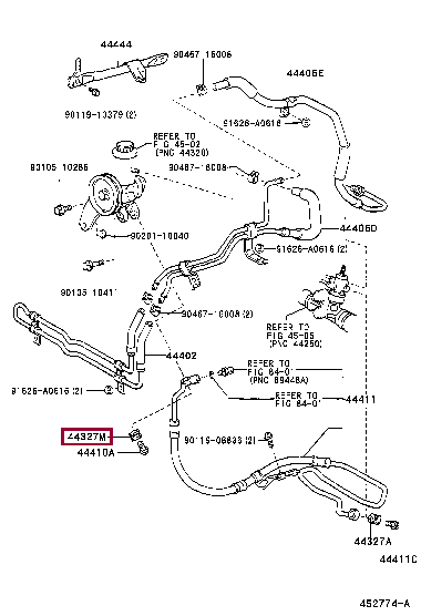 Прокладка 44327-30040 (номер toyota 4432730040)