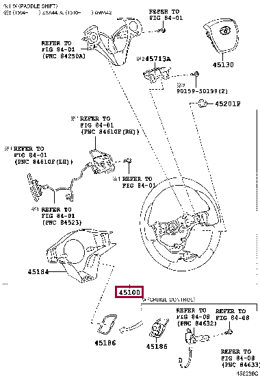 WHEEL ASSY, STEERING 45100-42370-C0 (номер toyota 4510042370C0)