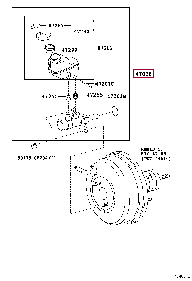 Главный тормозной цилиндр 47201-42382 (номер toyota 4720142382)