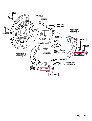 Колпачок 47449-30030 (номер toyota 4744930030)