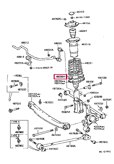 INSULATOR, REAR COIL SPRING, LOWER 48258-32010 (номер toyota 4825832010)