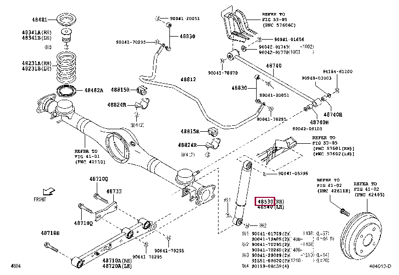 48531B1070: ABSORBER ASSY, SHOCK, REAR LH Тойота