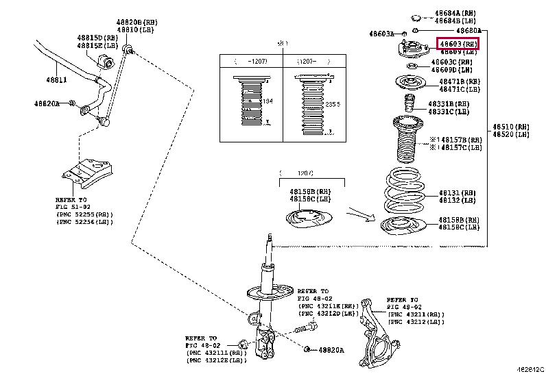 Опорный подшипник 48609-12500 (номер toyota 4860912500)