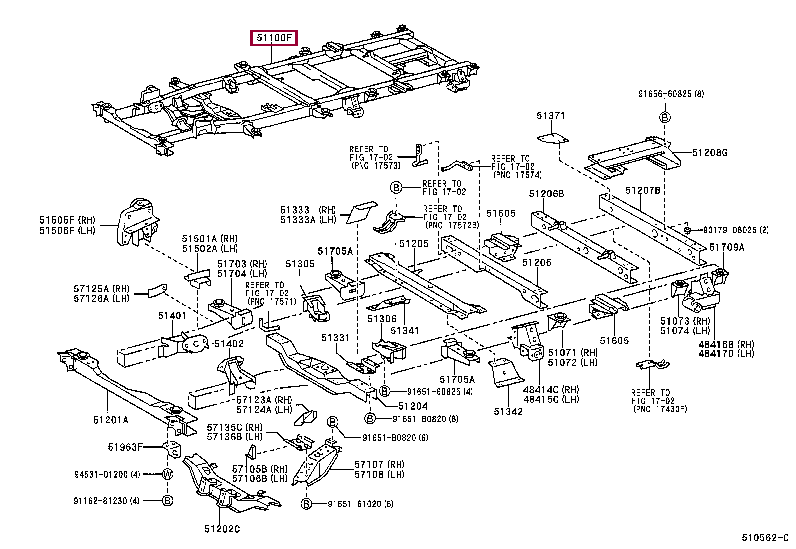 511000B030: FRAME SUB-ASSY Тойота
