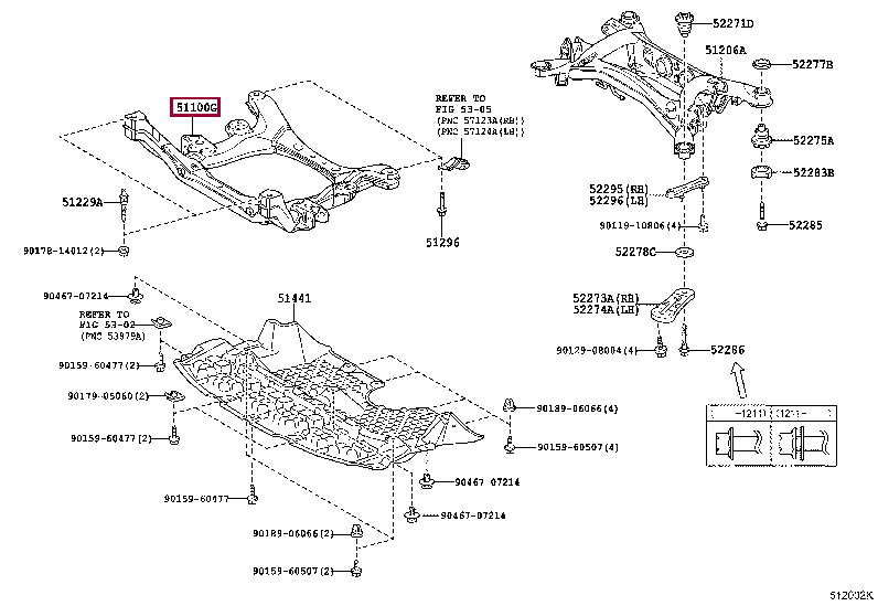 5110030870: FRAME ASSY, FRONT Тойота