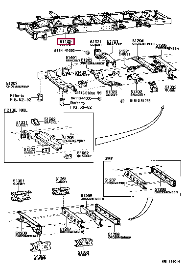 5110055380: FRAME ASSY Тойота