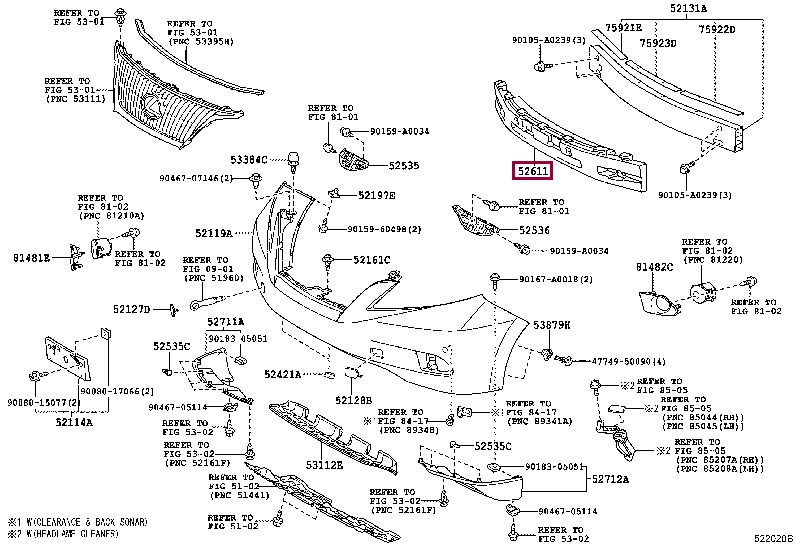 Стойка заднего амортизатора 52611-0E020 (номер toyota 526110E020)