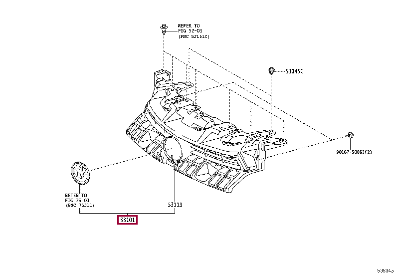 5310152650: GRILLE SUB-ASSY, RADIATOR Тойота