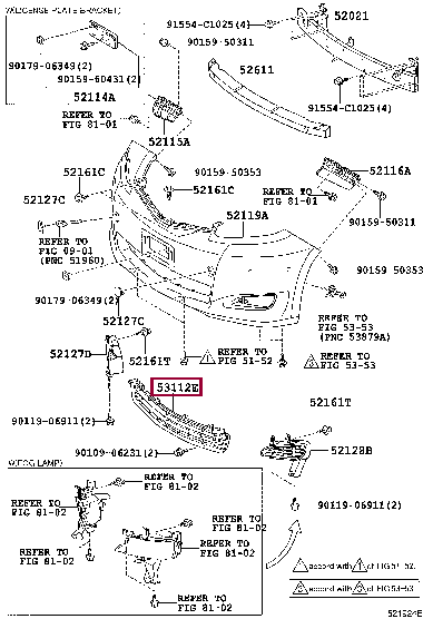 5311258070: GRILLE, RADIATOR, LOWER NO.1 Тойота