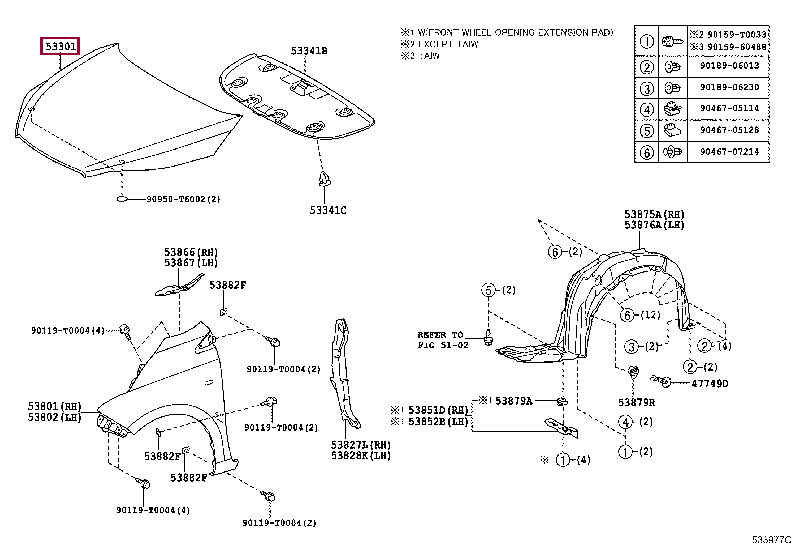 533010D200: HOOD SUB-ASSY Тойота