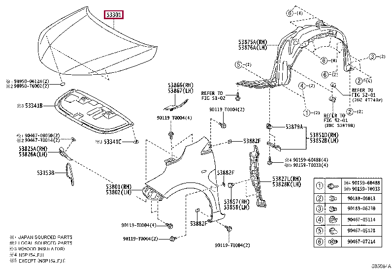533010D320: HOOD SUB-ASSY Тойота