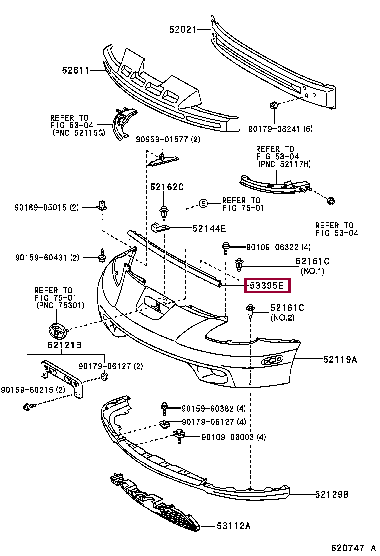 SEAL, HOOD TO FRONT END PANEL 53395-20030 (номер toyota 5339520030)