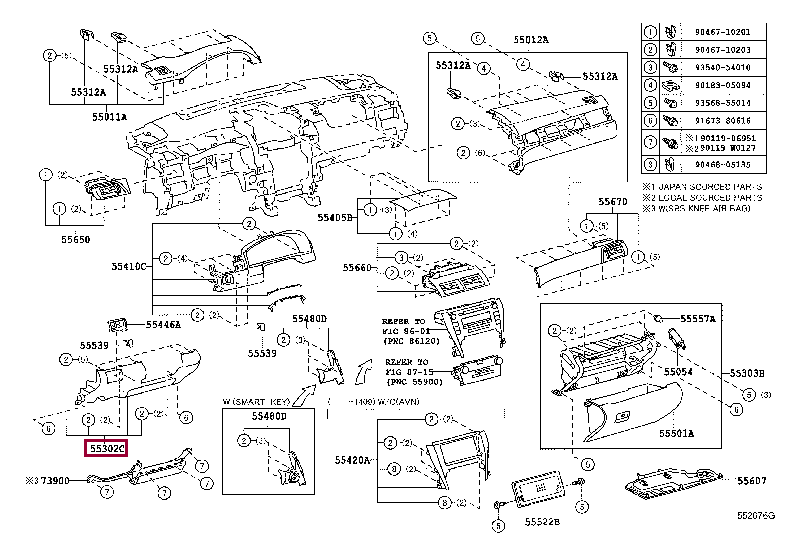 PANEL SUB-ASSY, INSTRUMENT 55302-33200-C0 (номер toyota 5530233200C0)