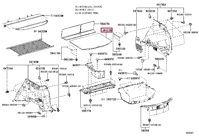 BOARD ASSY, DECK 58410-42050-C2 (номер toyota 5841042050C2)
