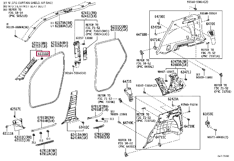 Клипса 62217-42030 (номер toyota 6221742030)