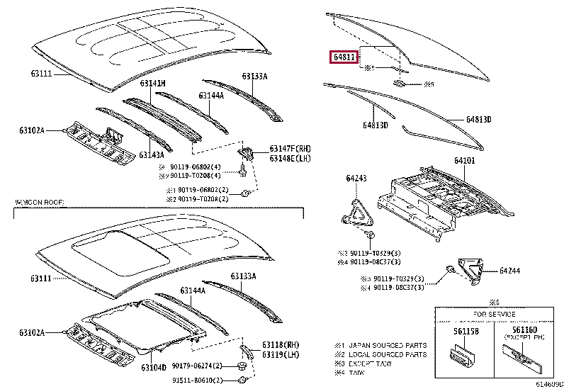 648010D110: GLASS, BACK WINDOW Тойота