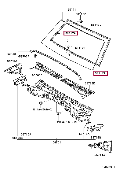 Уплотнитель 64813-52010 (номер toyota 6481352010)