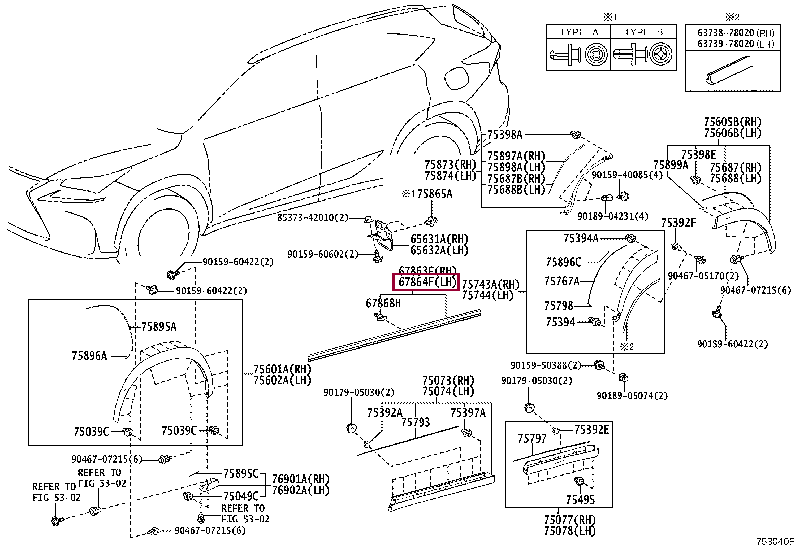WEATHERSTRIP, FRONT DOOR, NO.2 LH 67864-78010 (номер toyota 6786478010)