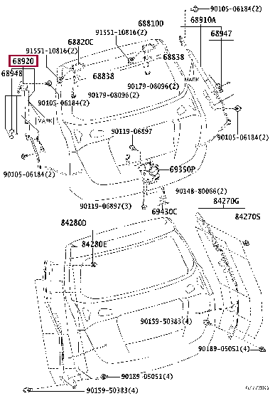 UNIT ASSY SET, POWER BACK DOOR, LH 68920-49055 (номер toyota 6892049055)