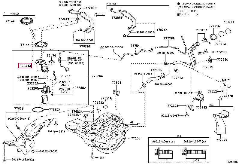7702402380: PLATE SUB-ASSY, FUEL SUCTION Тойота