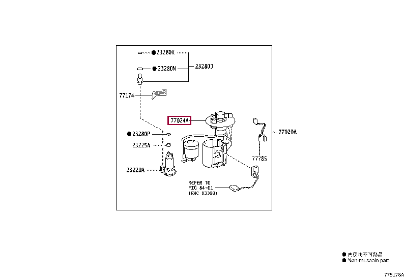 7702402581: PLATE SUB-ASSY, FUEL SUCTION Тойота