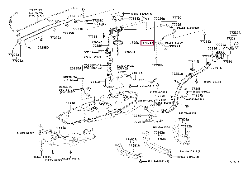 фильтр топливный 77024-42160 (номер toyota 7702442160)