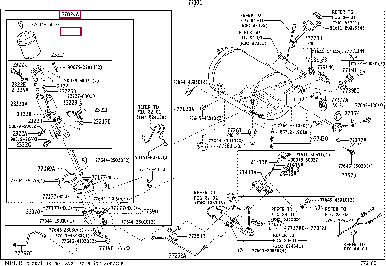 7702443010: PLATE SUB-ASSY, FUEL SUCTION Тойота