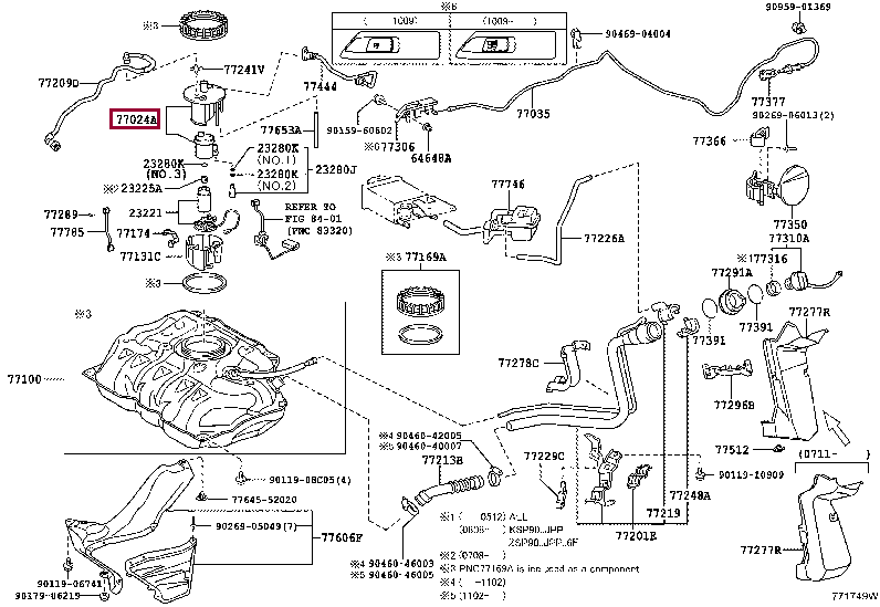 7702452180: PLATE SUB-ASSY, FUEL SUCTION Тойота