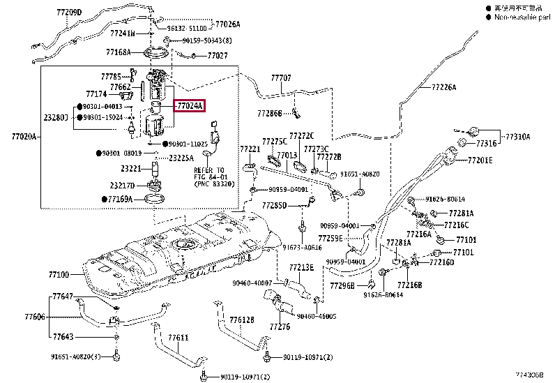 77024V2030: PLATE SUB-ASSY, FUEL SUCTION Тойота
