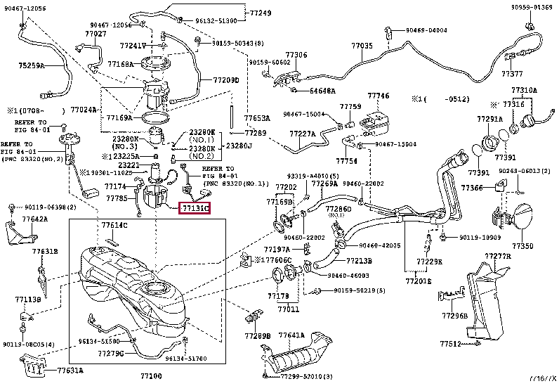 SUB-TANK, FUEL, NO.1 77131-52082 (номер toyota 7713152082)