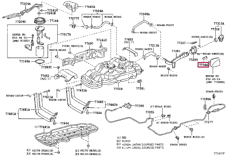 SPRING, FUEL FILLER OPENING LID HINGE 77360-0K030 (номер toyota 773600K030)