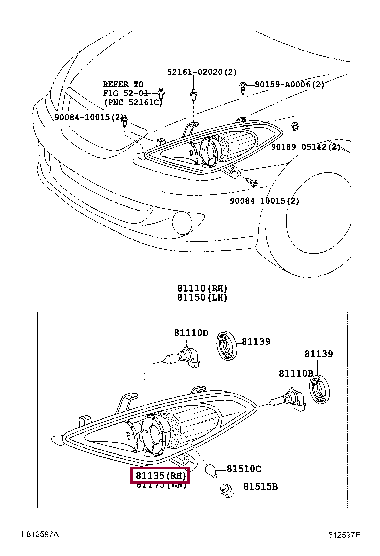 8113006440: UNIT ASSY, HEADLAMP, RH Тойота
