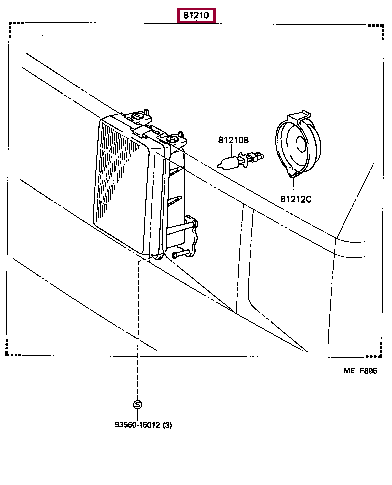 8121028010: LAMP ASSY, FOG Тойота