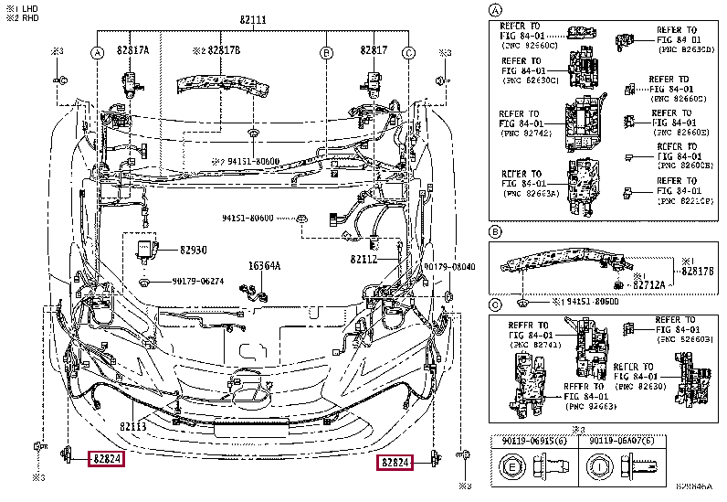 CONNECTOR, WIRING HARNESS 82824-78100 (номер toyota 8282478100)