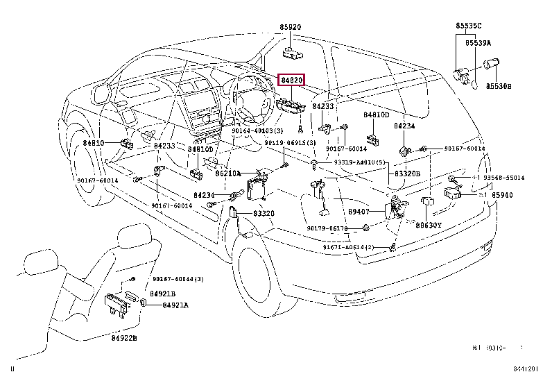 Предохранители ипсум асм 21 MASTER SWITCH ASSY, POWER WINDOW REGULATOR 84040-44010 (номер toyota 8404044010)