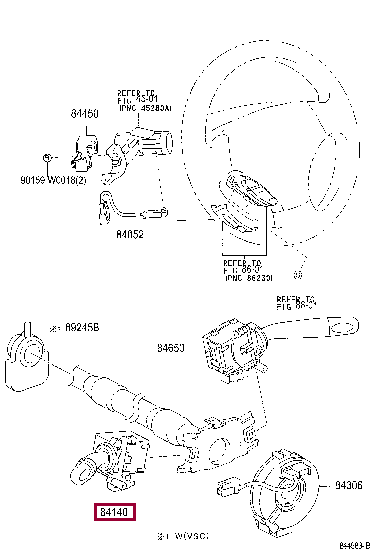 SWITCH ASSY, HEADLAMP DIMMER 84140-02190 (номер toyota 8414002190)