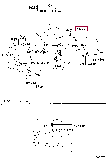 SWITCH, TRANSFER INDICATOR, NO.3 84222-60100 (номер toyota 8422260100)