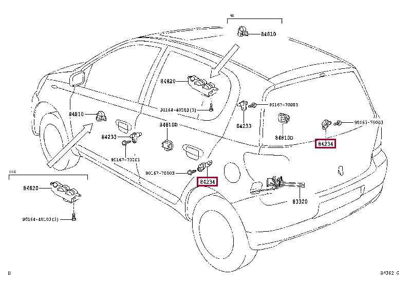Концевик 84231-53010 (номер toyota 8423153010)
