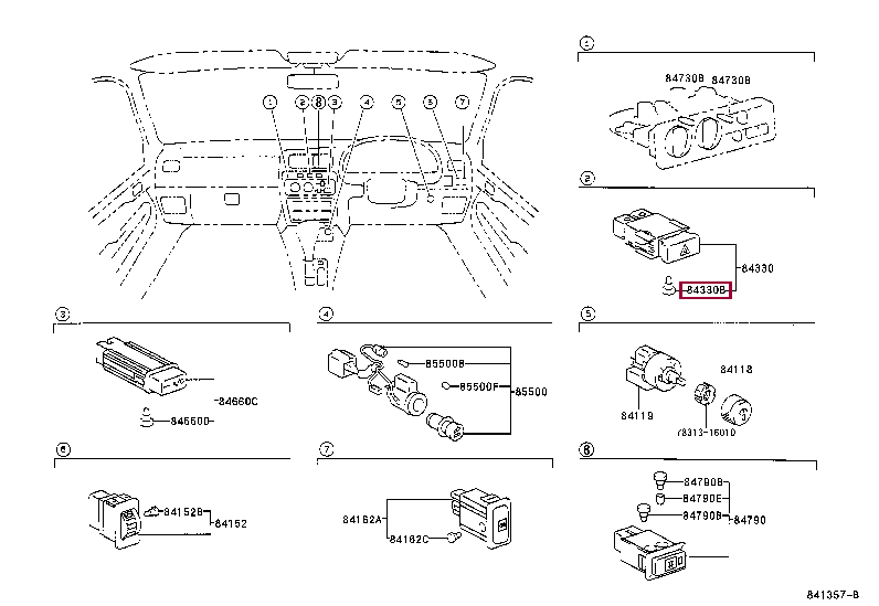 Лампа 84999-10860 (номер toyota 8499910860)