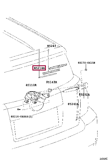 Резинка стеклоочистителя 85214-52060 (номер toyota 8521452060)