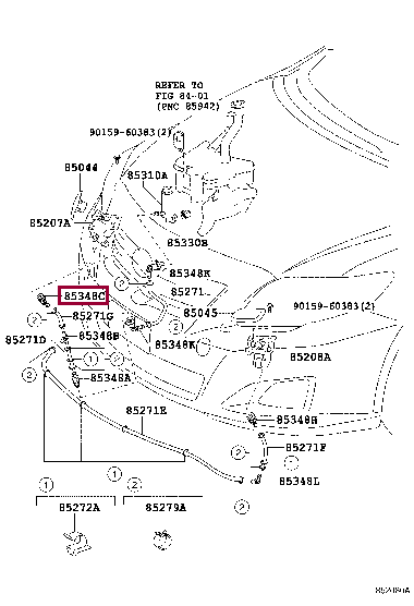 JOINT, HEADLAMP CLEANER HOSE, NO.4 85286-02060 (номер toyota 8528602060)