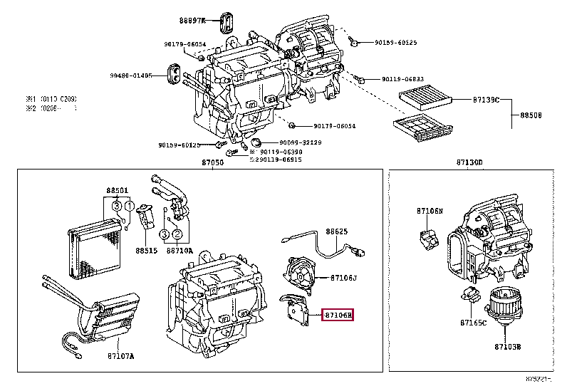 SERVO SUB-ASSY, DAMPER(FOR AIRMIX) 87106-02030 (номер toyota 8710602030)