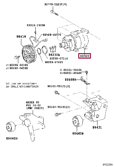 883200K470: COMPRESSOR ASSY, COOLER Тойота