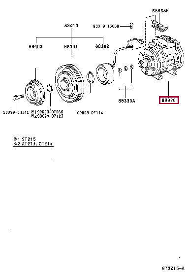 883202B380: COMPRESSOR ASSY, COOLER Тойота