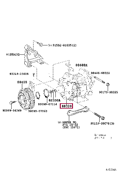 883203A450: COMPRESSOR ASSY, COOLER Тойота