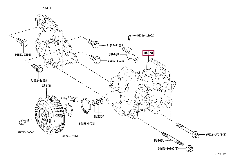 8832050130: COMPRESSOR ASSY, COOLER Тойота