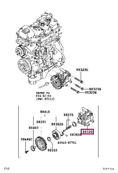 88320B2100: COMPRESSOR ASSY, COOLER Тойота